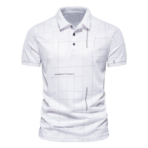Herren Poloshirt mit modernem grafischen Druck und atmungsaktiver Funktion Echoarchiv