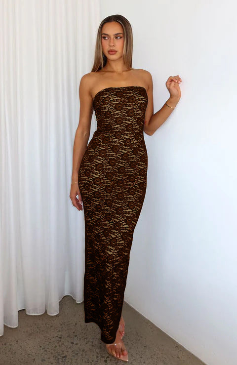 Damen Spitzenkleid im ärmellosen Design Echo Archiv