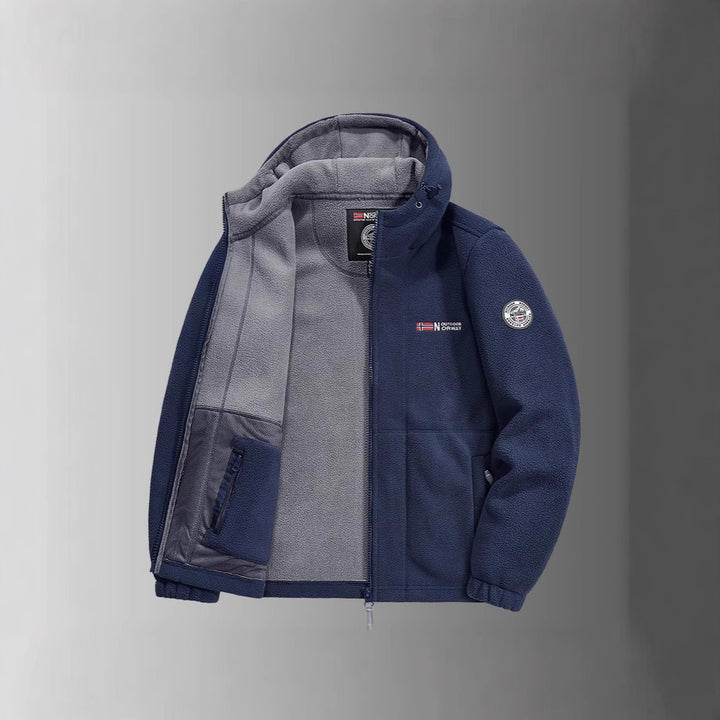 Herren Fleecejacke mit praktischem Kragen Schutz Echo Archive