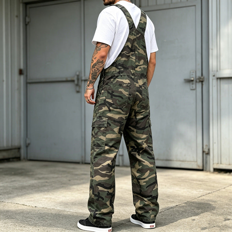 Herren Modische Camouflage Latzhose Echoarchiv