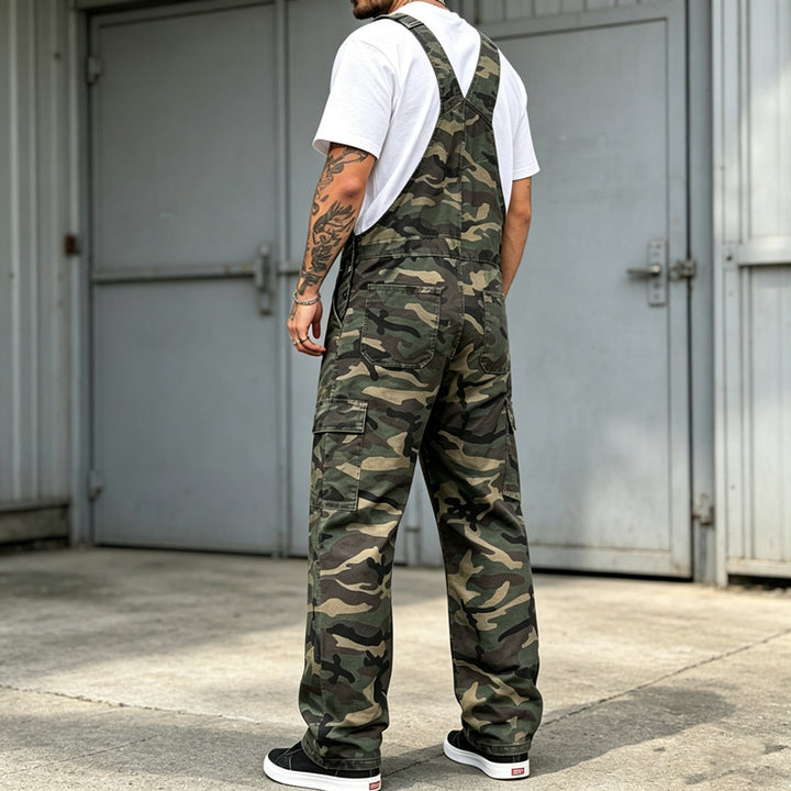 Herren Modische Camouflage Latzhose Echoarchiv