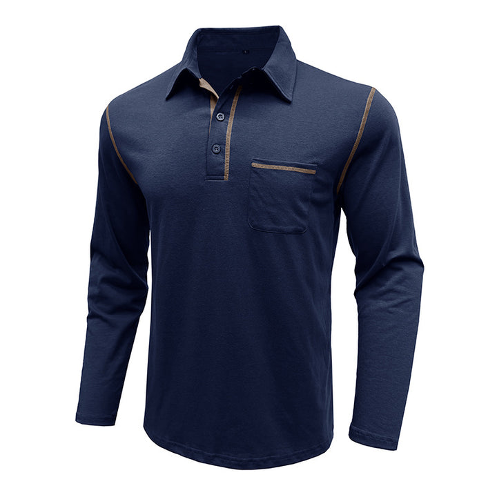 Herren Polohemd mit praktischer Brusttasche und sportlichem Design Echoarchiv