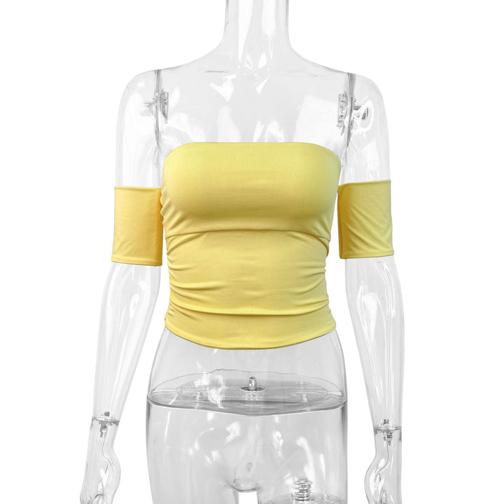 Damen Off-Shoulder Bluse aus elastischem Material mit figurformendem Schnitt Echo Archiv