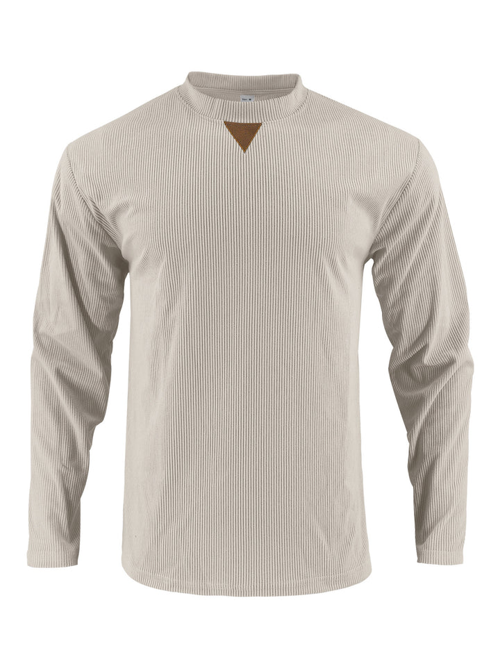 Herren Langarmshirt mit strukturiertem Rippdesign Echoarchiv