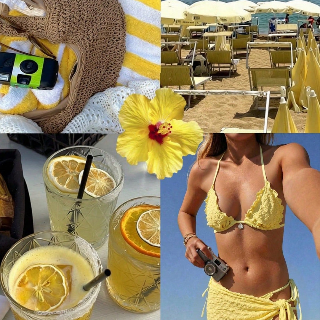 Damen Bikiniset mit Rüschen Echo Archiv