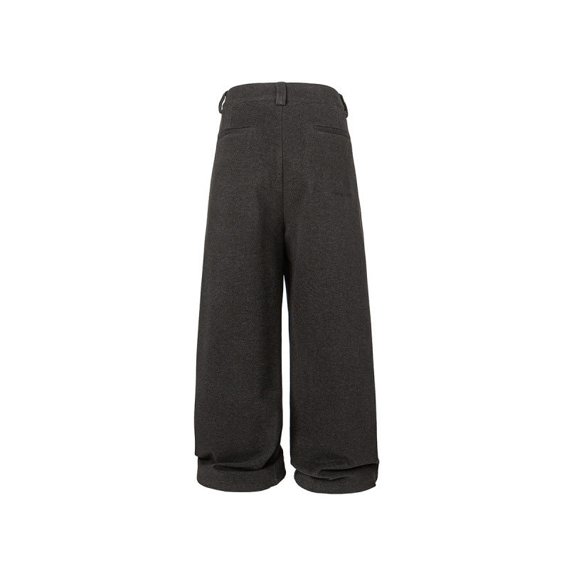 Damen Weite Palazzo-Hose mit hoher Taille, Kellerfalten und umgeschlagenem Saum Echo Archiv