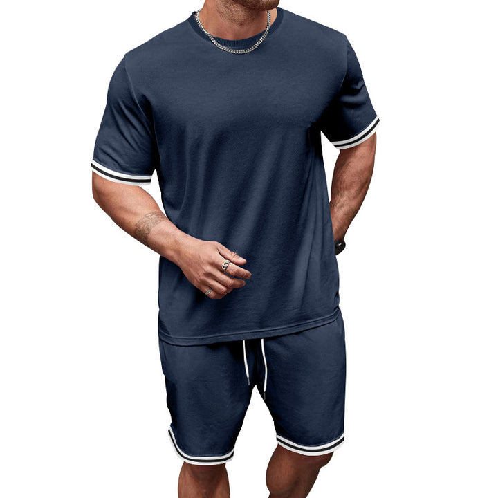 Herren Sportliches Freizeit-Set mit kontrastierenden Details Echoarchiv