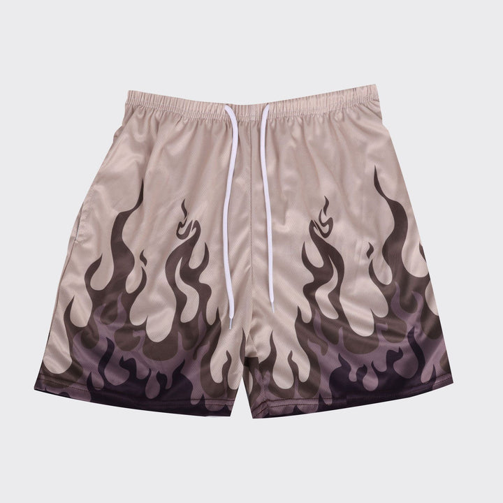 Herren Schwimmshorts mit Flammendetails Echoarchiv