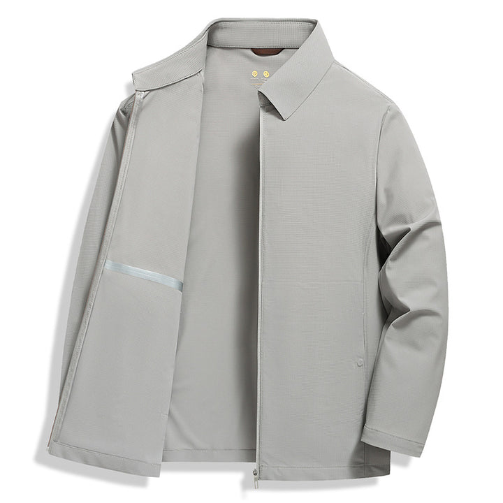 Herren leichte Übergangsjacke mit wasserabweisendem Material und praktischen Taschen Echoarchiv