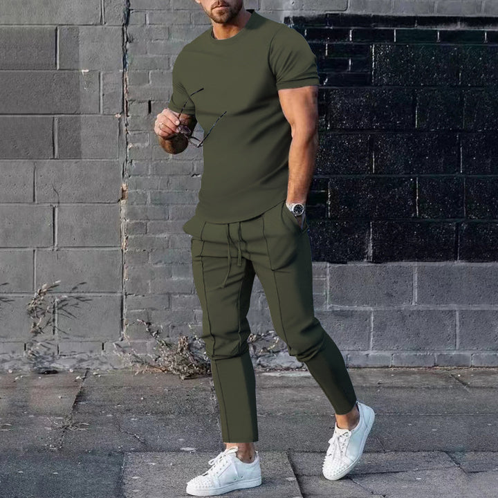 Herren lässiges T-Shirt und Jogginghose Set Echoarchiv