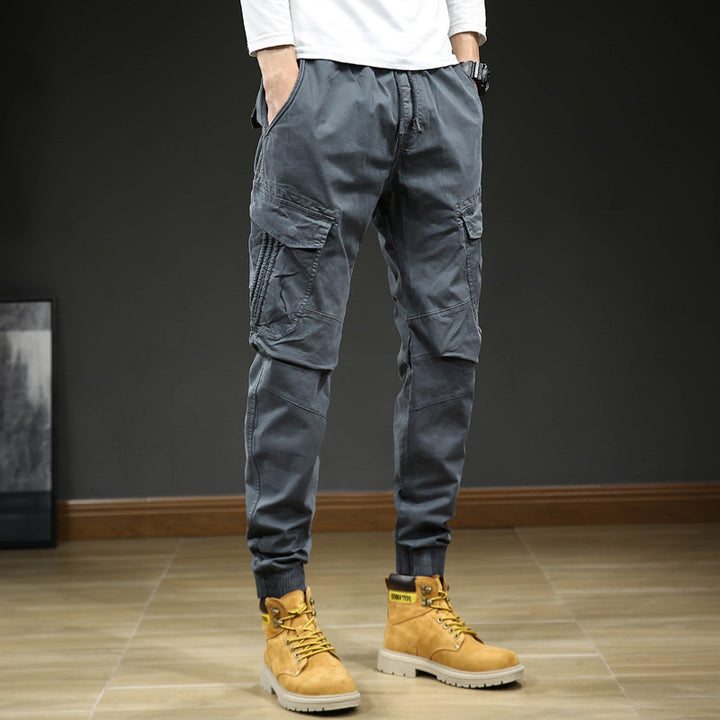 Herren Tapered-Cargo‑Jogger mit geripptem Knöchelabschluss und verstärkten Kniepaneelen Echo Archiv