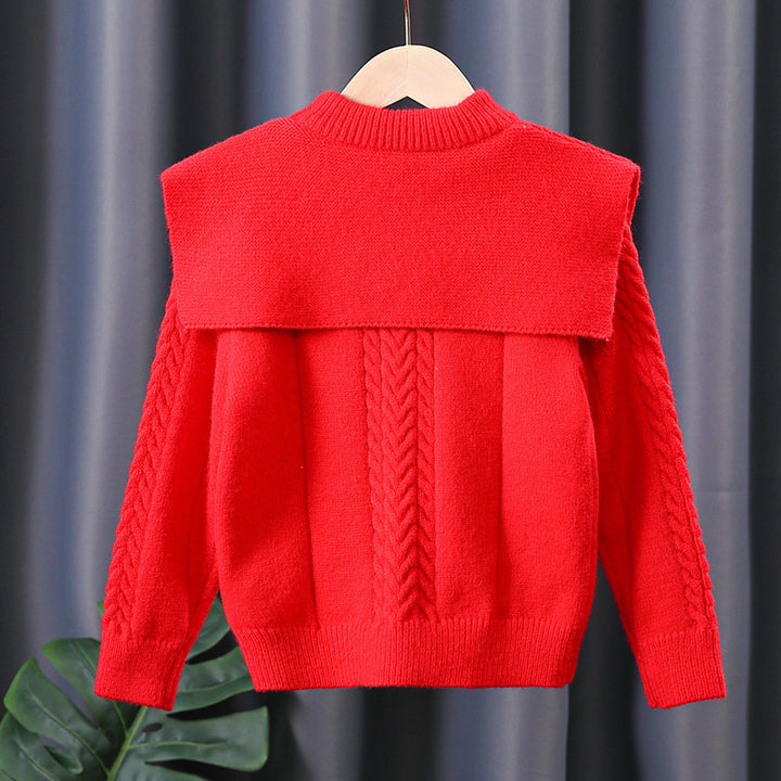 Damen Pullover mit trendigem Kragen und Zopfmuster Echo Archiv