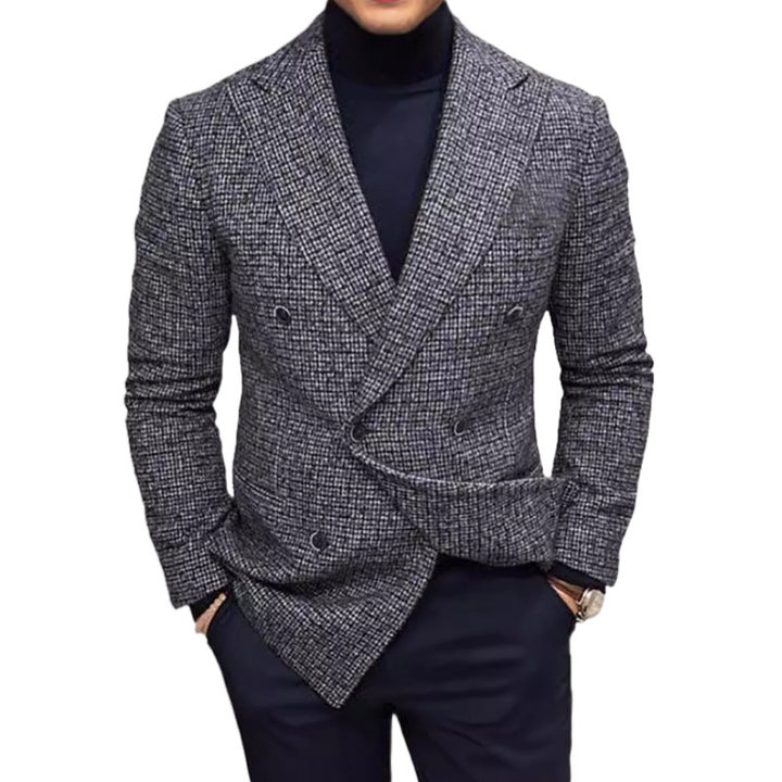 Herren Eleganter Doppelreihiger Blazer Echoarchiv