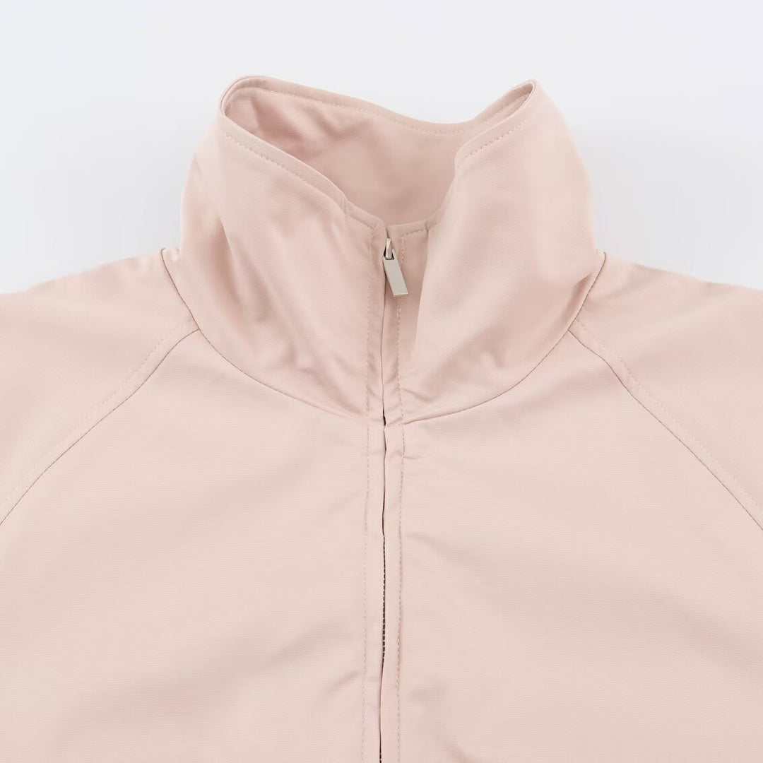 Damen Oversize-Trainingsjacke mit hohem Stehkragen, Raglanärmeln und verdecktem Reißverschluss Echo Archiv