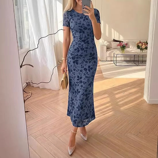Damen Maxikleid mit floralen Stickereien Echo Archiv
