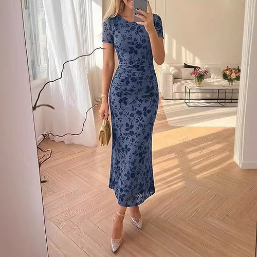 Damen Maxikleid mit floralen Stickereien Echo Archiv