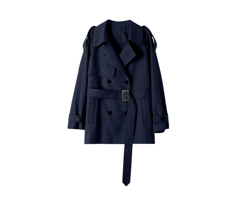 Damen Modischer Trenchcoat mit tailliertem Schnitt Echoarchiv