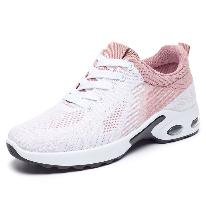 Damen nan atmungsaktive Strick-Sneaker mit Luftpolstersohle und gepolstertem Knöchelabschluss Echo Archiv