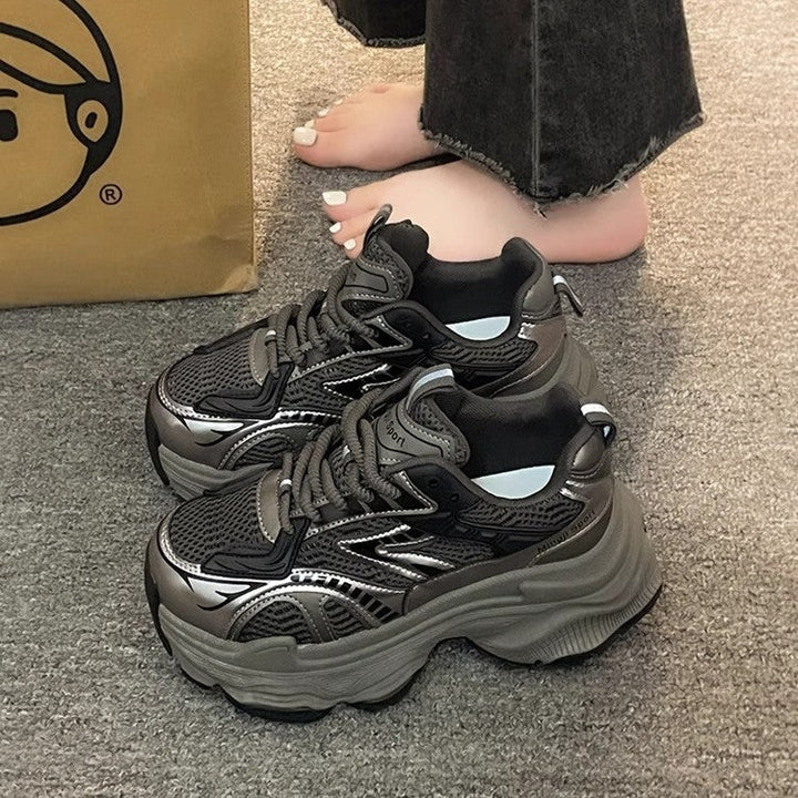 Damen Trendige Chunky Sneakers mit atmungsaktivem Mesh und starker Dämpfung Echo Archiv