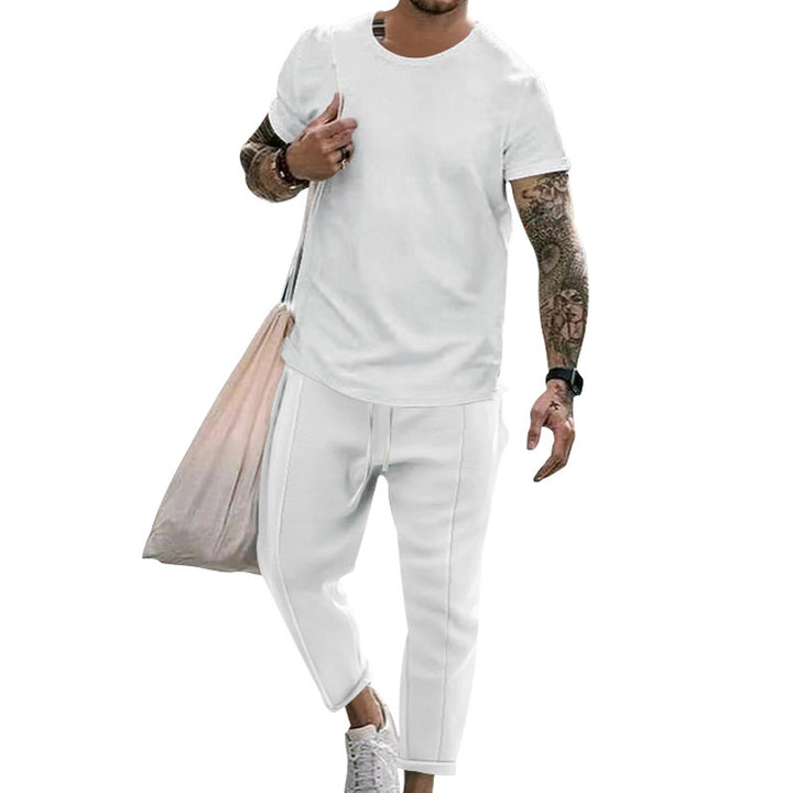 Herren Freizeit T-Shirt und Sweatpants Set mit modernem Schnitt Echoarchiv