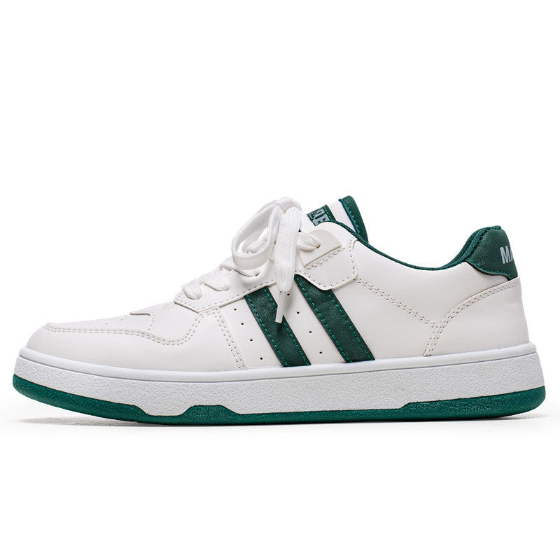 Unisex Klassische Low-Top Freizeit-Sneaker aus glattem Kunstleder mit gepolsterter Innensohle und robustem Cupsohlenprofil – Norré