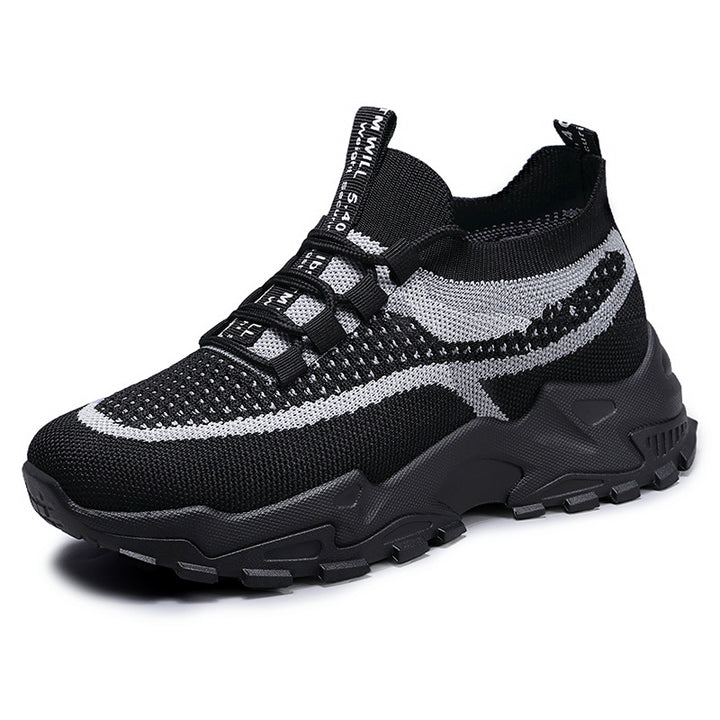 Herren nan gestrickter Sockensneaker mit elastischem Schlupfdesign und profiliertem Trail-Plateau Echo Archiv