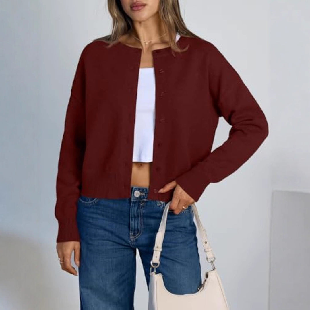 Damen Lockere Strickjacke Echo Archiv
