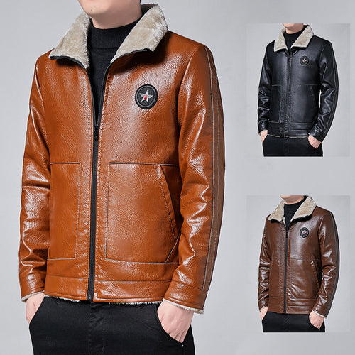 Herren Premium Kunstlederjacke Echoarchiv
