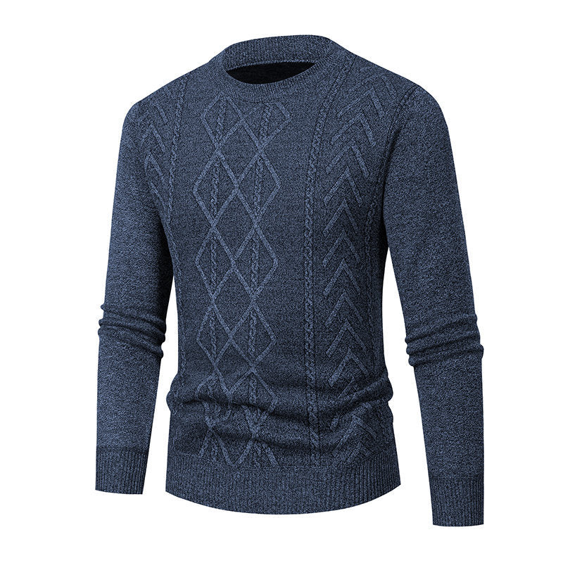 Herren Pullover mit strukturiertem Zopfmuster Echoarchiv