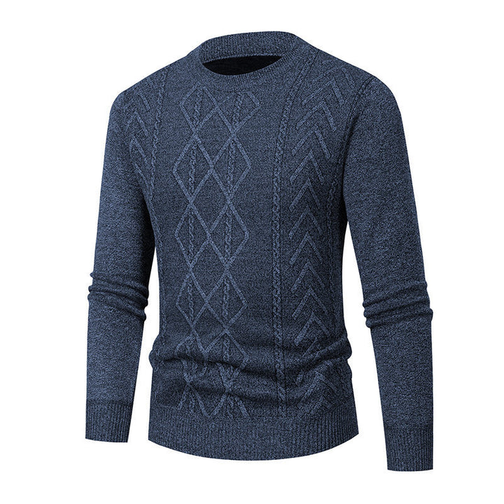 Herren Pullover mit strukturiertem Zopfmuster Echoarchiv
