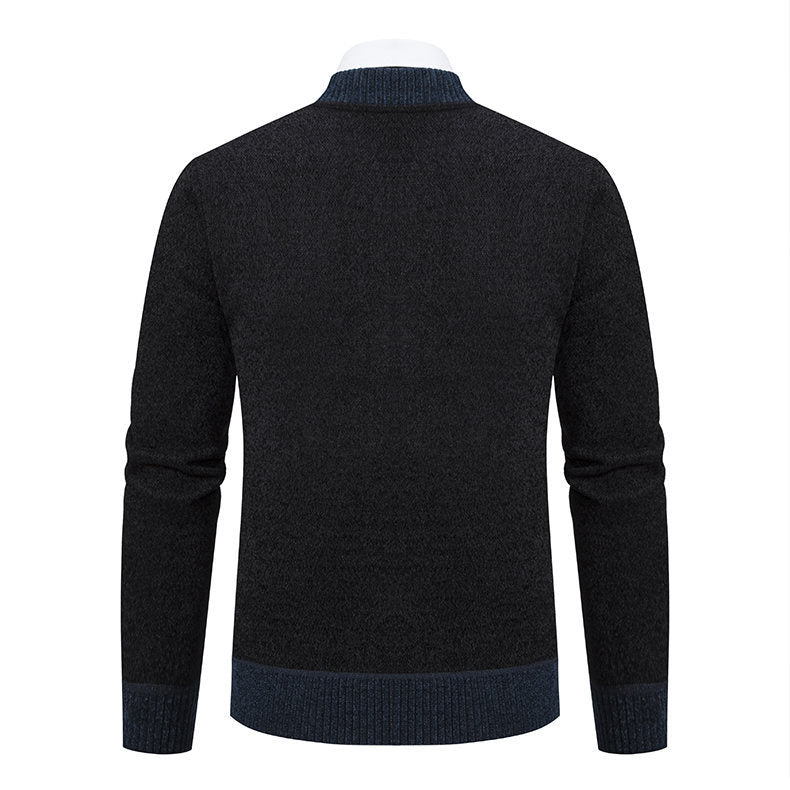 Herren sportive Strickjacke mit Reißverschluss und stilvollem Detail Echoarchiv