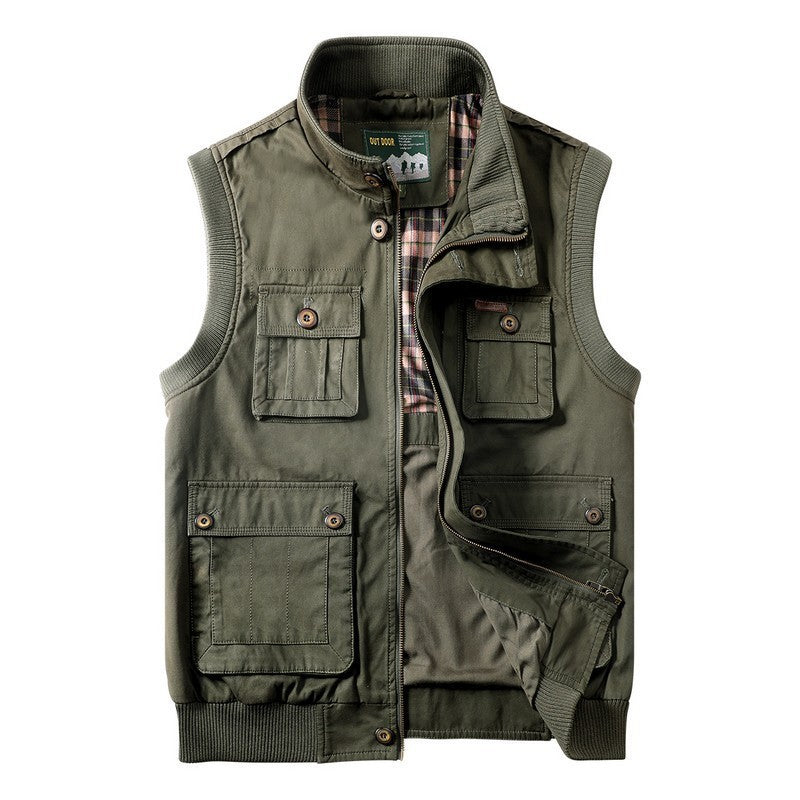 Herren vielseitige Outdoor-Weste mit zahlreichen Taschen Echoarchiv