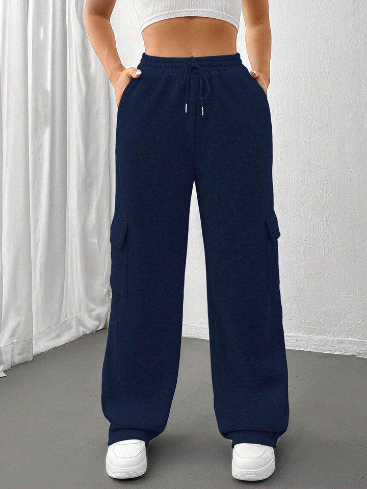 Damen Weite Cargohose im Jogger‑Stil mit Kordelzug Echo Archiv