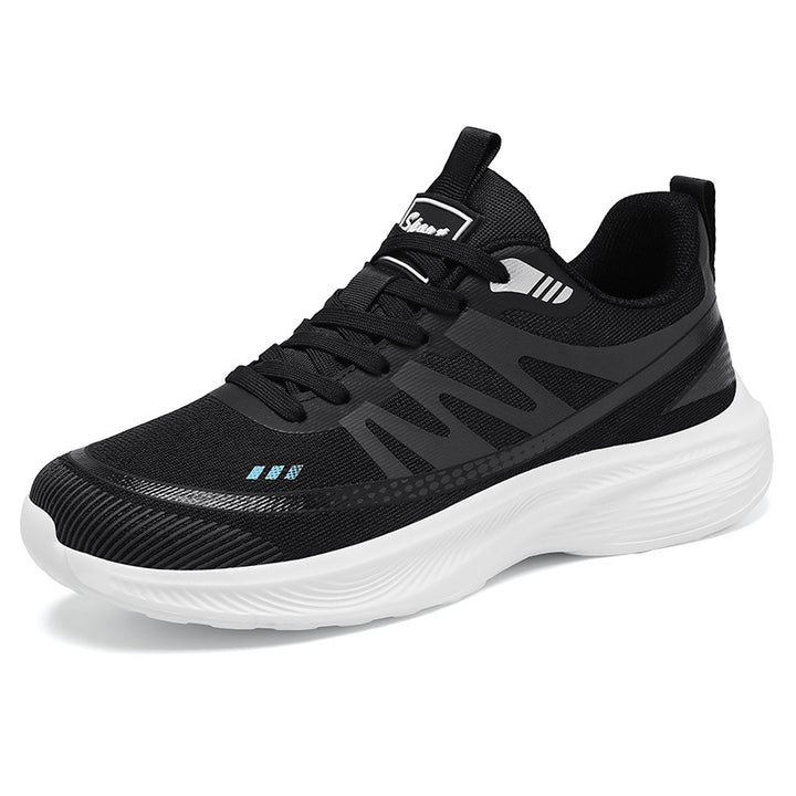 Herren nan leichte atmungsaktive Laufsneaker mit nahtlosem Strickobermaterial, gepolstertem Fersenkragen und reaktiver EVA-Dämpfung Echo Archiv