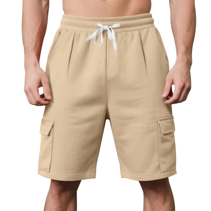 Herren nan elastische Cargo-Bermuda mit Kordelzug und Mehrfachtaschen Echo Archiv