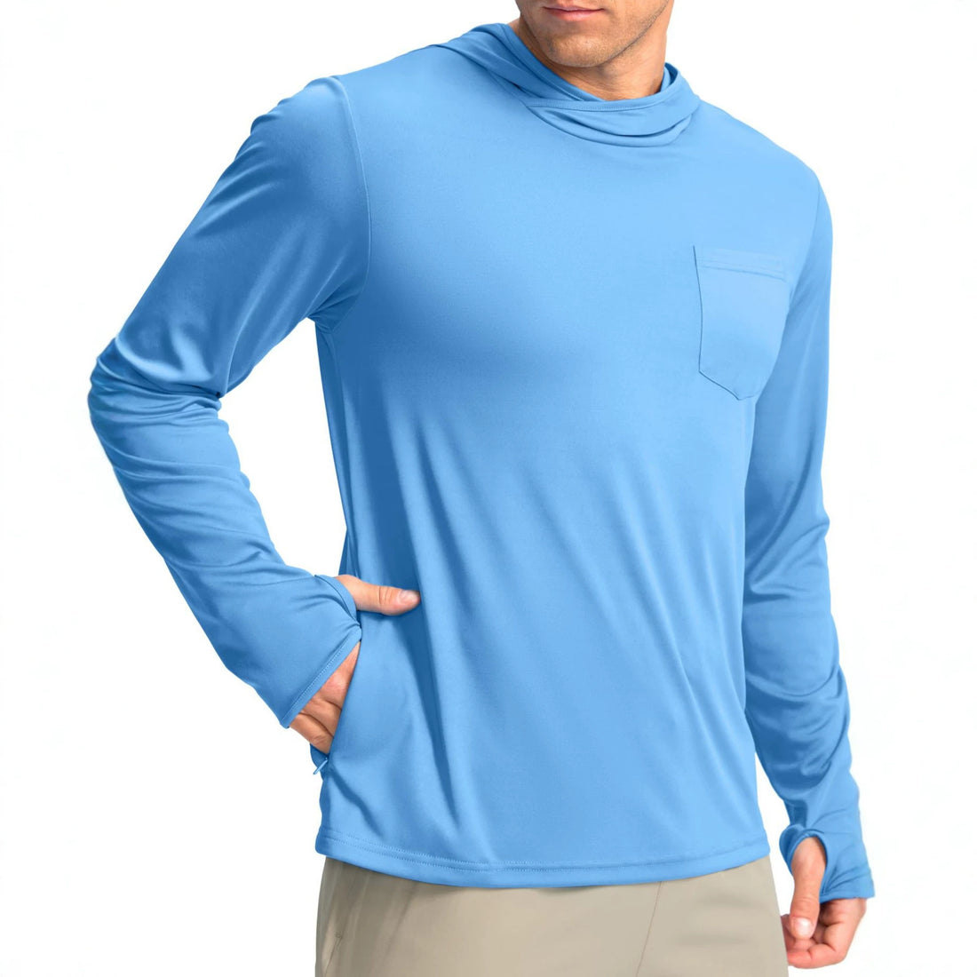 Herren Funktionsshirt mit Kapuze und Taschen – Avelline