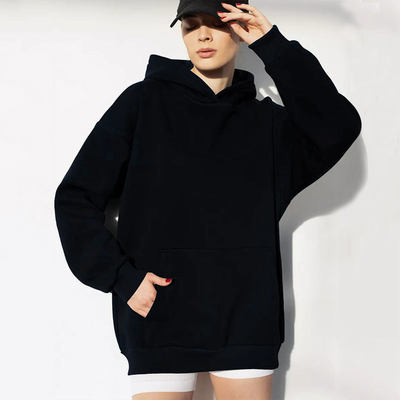 Damen nan oversized Kapuzenpullover mit Kängurutasche und dropped-shoulder Schnitt Echo Archiv