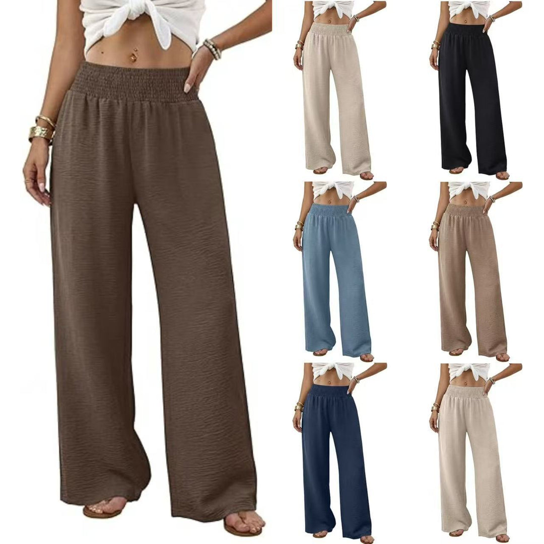 Damen weite Palazzo-Hose mit gerafftem Stretchbund Echo Archiv