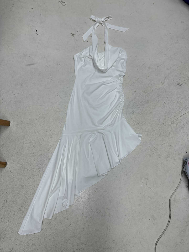 Damen Abendkleid mit asymmetrischem Schnitt und Raffung Echo Archiv