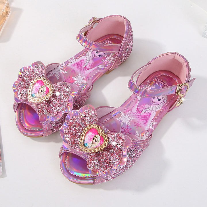 Mädchen Glitzernde Sandalen mit einzigartigem Blumenmotiv Echo Archiv