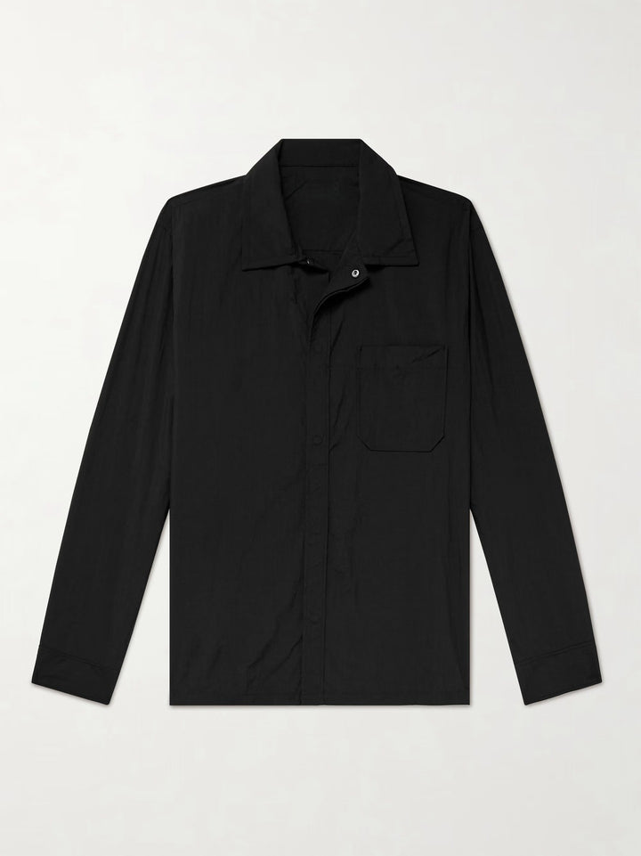 Herren lässige Langarm-Hemdjacke im minimalistischen Design Echoarchiv