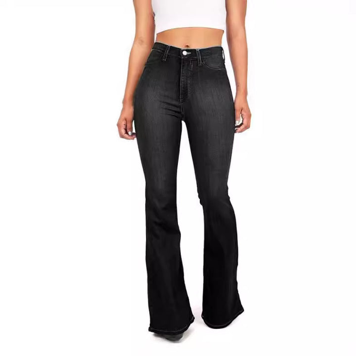 Damen nan Jeans mit hohem Bund und leichtem Schlag Echo Archiv