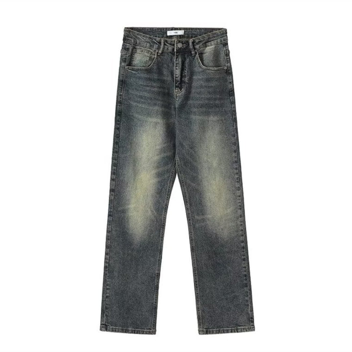 Herren High-Waist Jeans im Used-Look mit lässiger Passform Echoarchiv