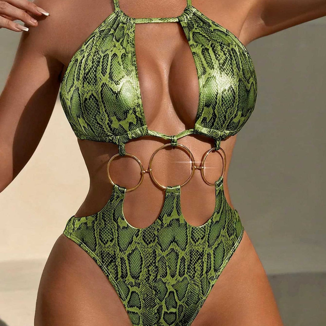 Damen Badeanzug mit aufregendem Schlitz-Design Echo Archiv