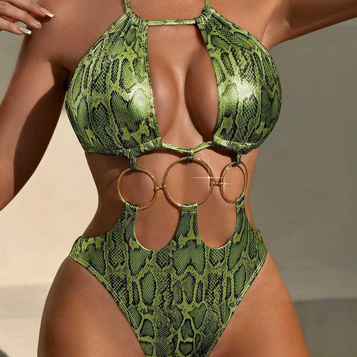Damen Badeanzug mit aufregendem Schlitz-Design Echo Archiv