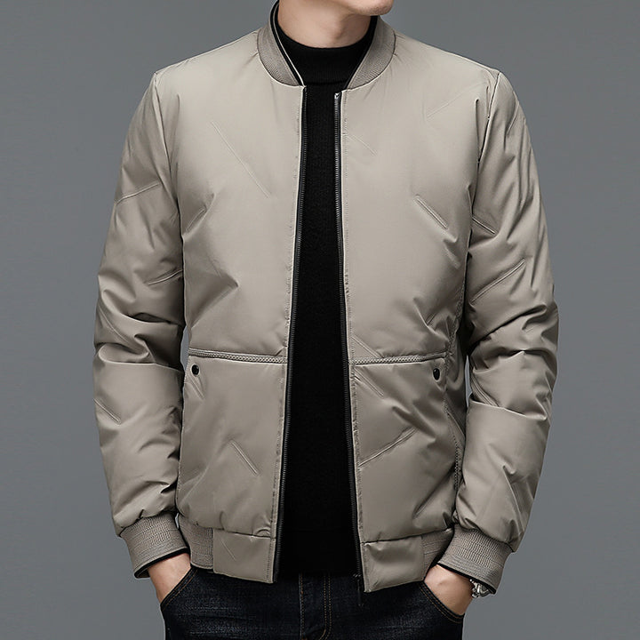 Herren Sportliche Bomberjacke mit elastischen Bündchen und Taschen Echoarchiv