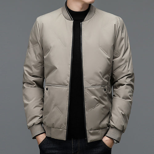 Herren Sportliche Bomberjacke mit elastischen Bündchen und Taschen Echoarchiv