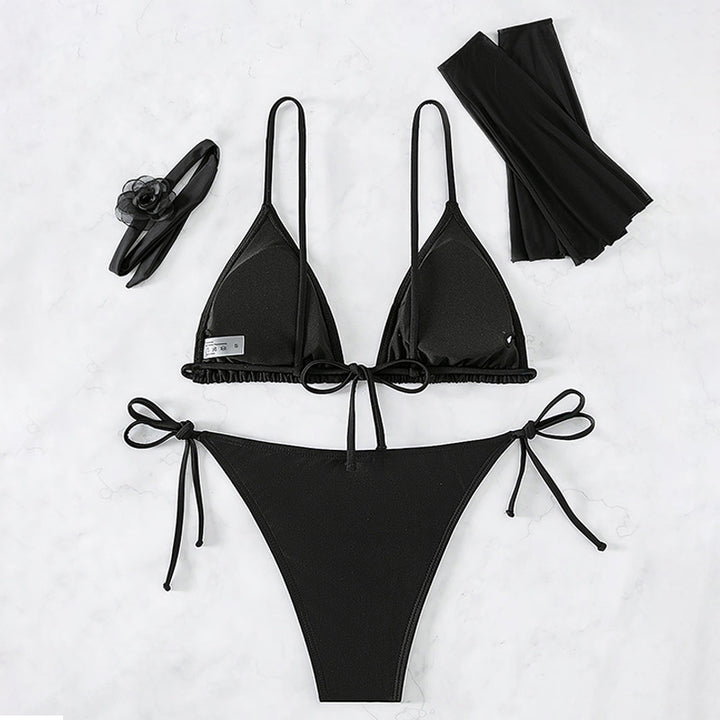 Damen Sexy Triangel-Bikini mit transparenten Ärmeln Echo Archiv
