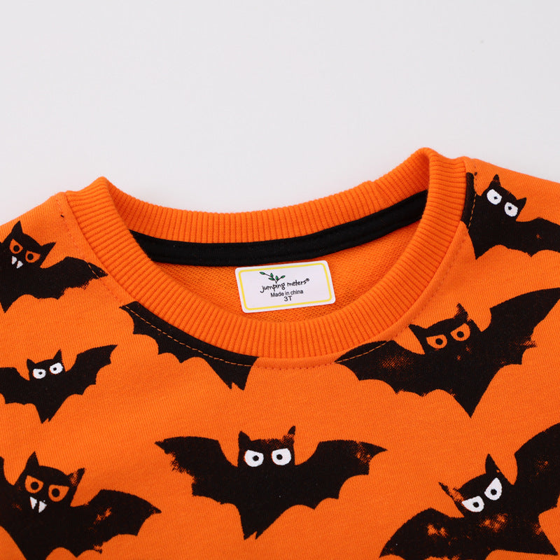 Jungen Sweatshirt mit fröhlichem Fledermaus- und Halloween-Design Echo Archiv
