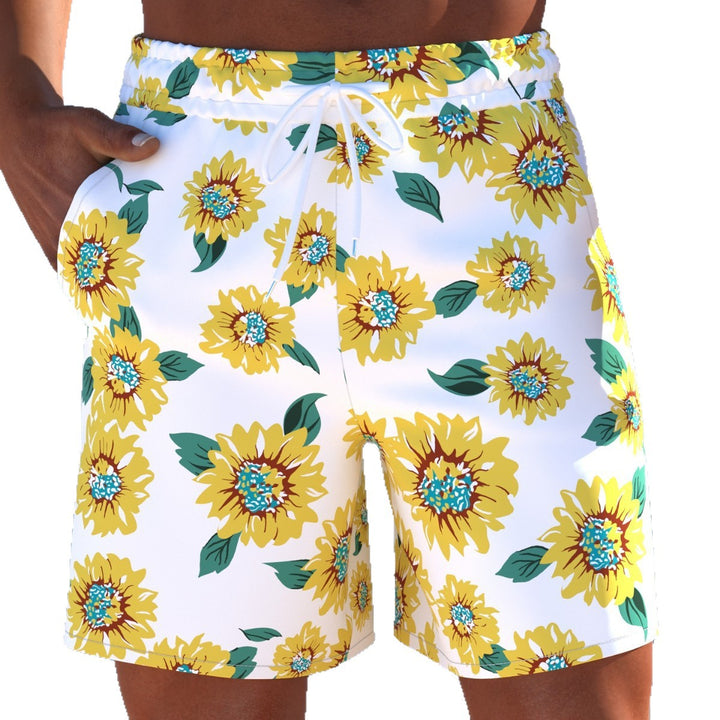 Herren Badeshorts mit modernem Streifen-Design und elastischem Bund Echo Archiv